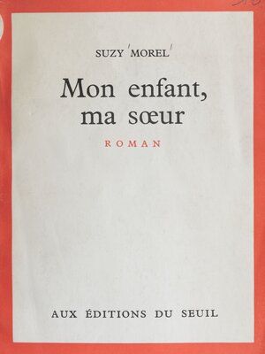 cover image of Mon enfant, ma sœur
